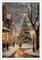 Rustic Christmas Town Wall Art Vintage Scene Country Pictures Farmhouse Decor Winter Posters Xmas Village Canvas Aesthetic Botanical Prints Landscape Painting Holiday Home Dorm Living Room 8x12inch Unframed